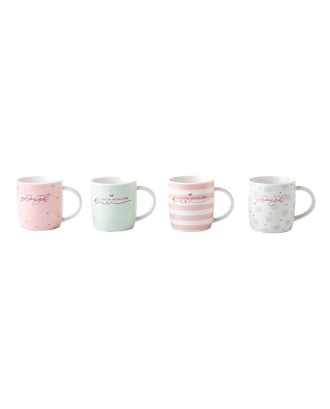 Cana din portelan, 350 ml, Roses - SIMONA'S COOKSHOP